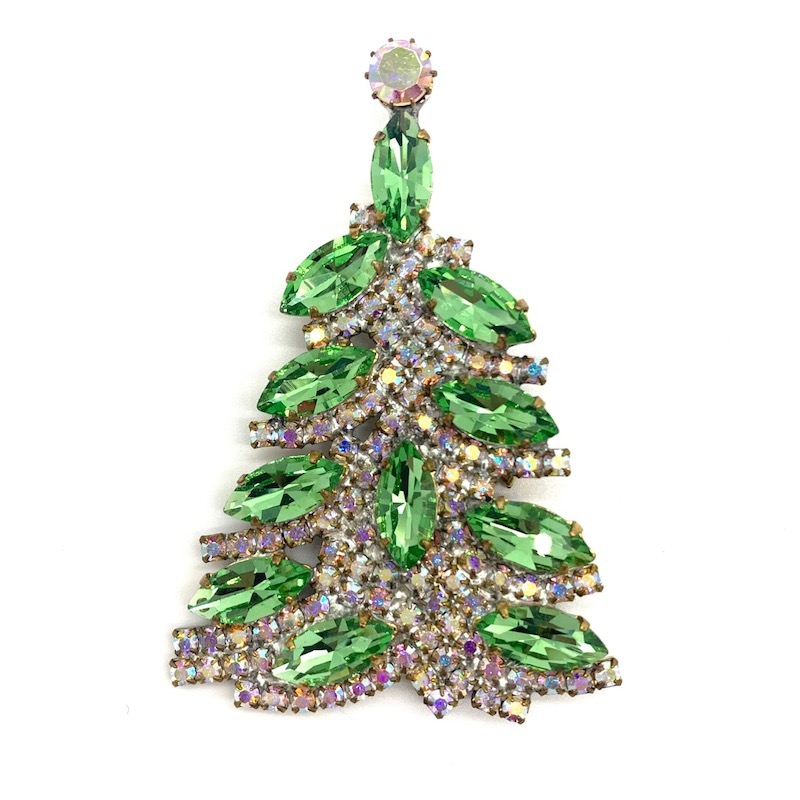 Weihnachtsbaum Brosche Kristall
