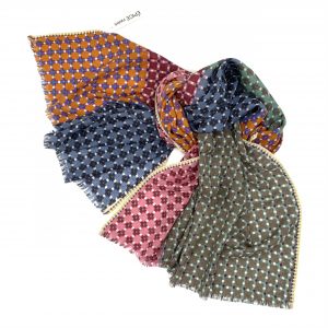 Epice Paris - Schaltuch - Wolle - orange - blau