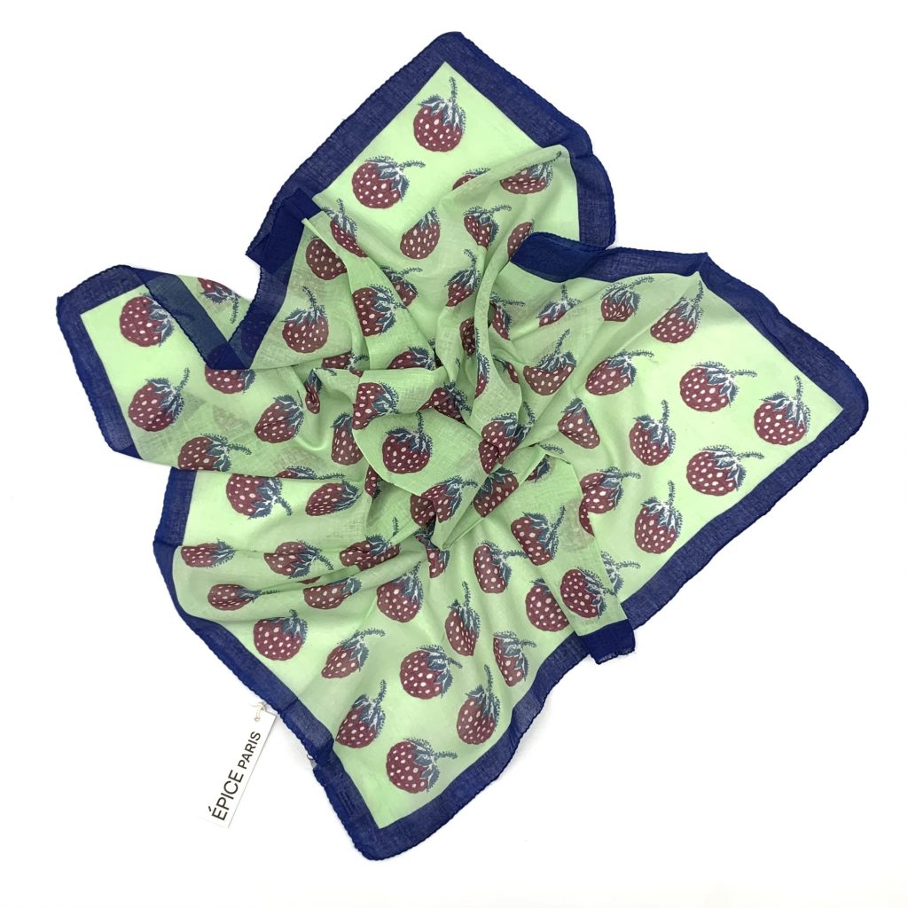 Epice Paris - Tuch Erdbeeren mint