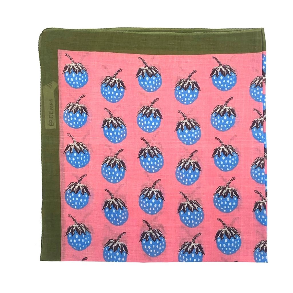 Epice Paris - Tuch Erdbeeren pink