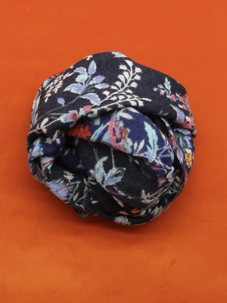 Épice Paris - Tuch Wolle - Fleur indigo