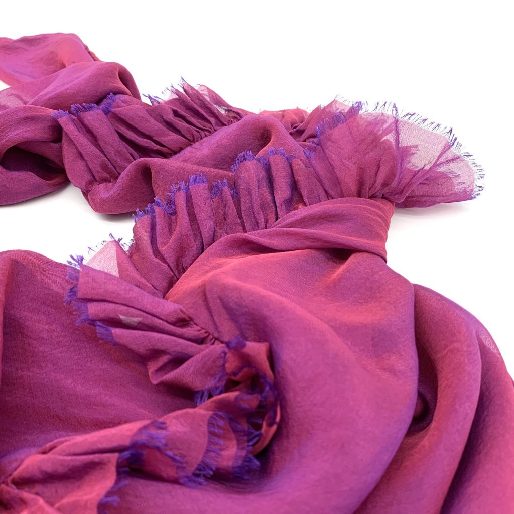 Saxony Ducks - Seidentuch Toulouse - fuchsia