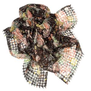 Epice Paris - Wolltuch Blumen braun