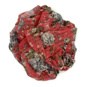 Epice Paris - Wolltuch Blumen himbeere
