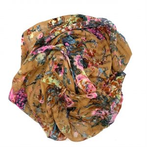 Epice Paris - Wolltuch Blumen toffee