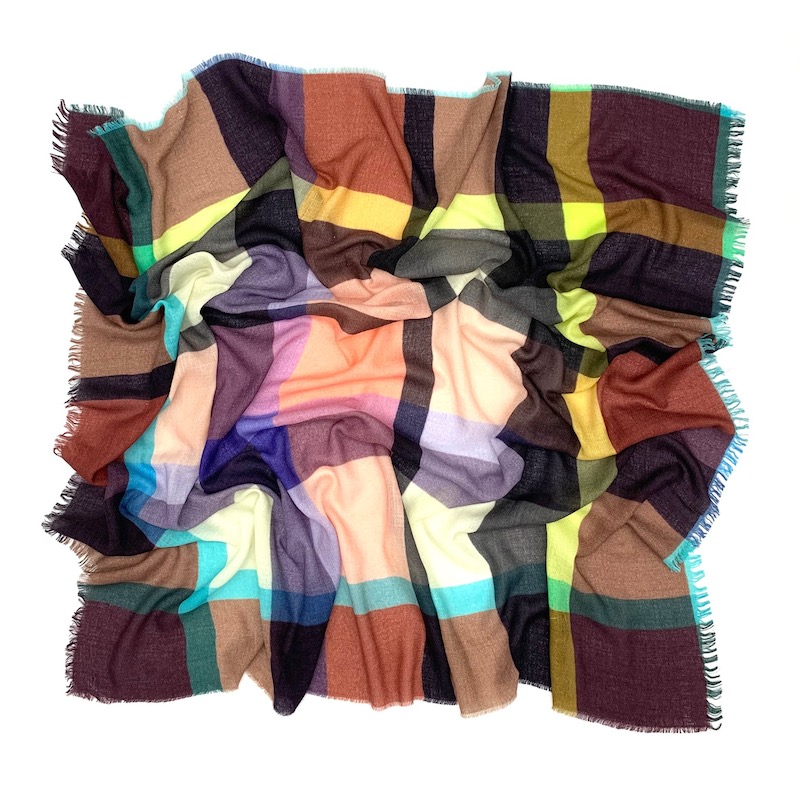 Epice Paris - Wolltuch Check - braun