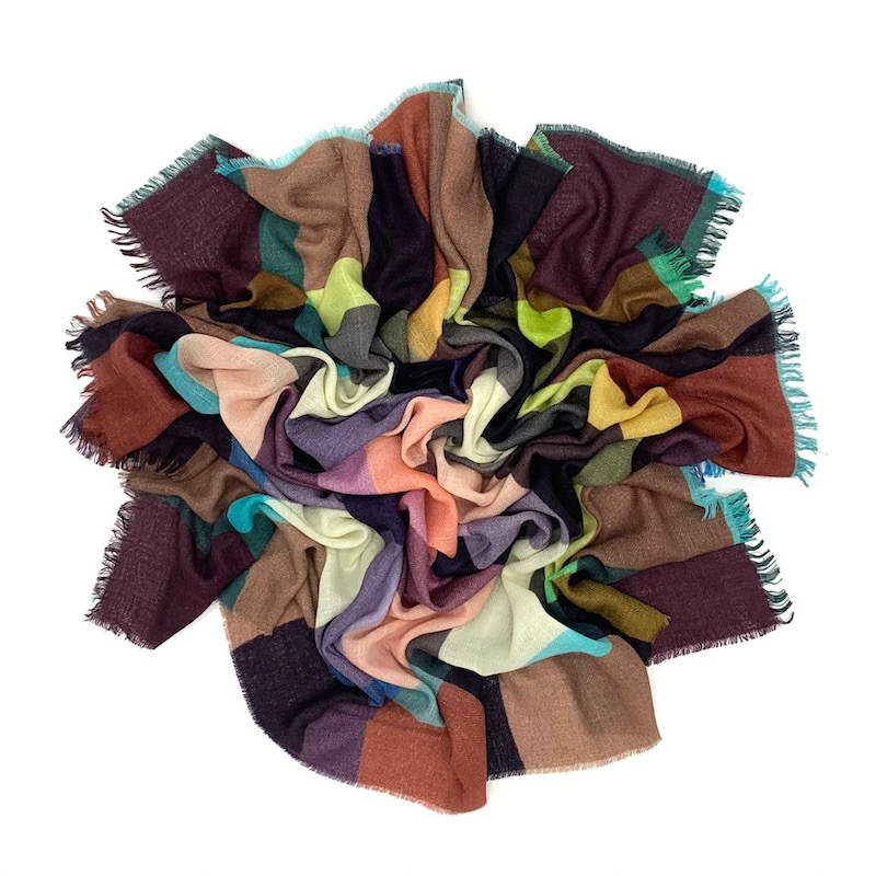 Epice Paris - Wolltuch Check - braun