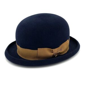 Bowler Mühlbauer Antilopfilz navy goldbraun | 57