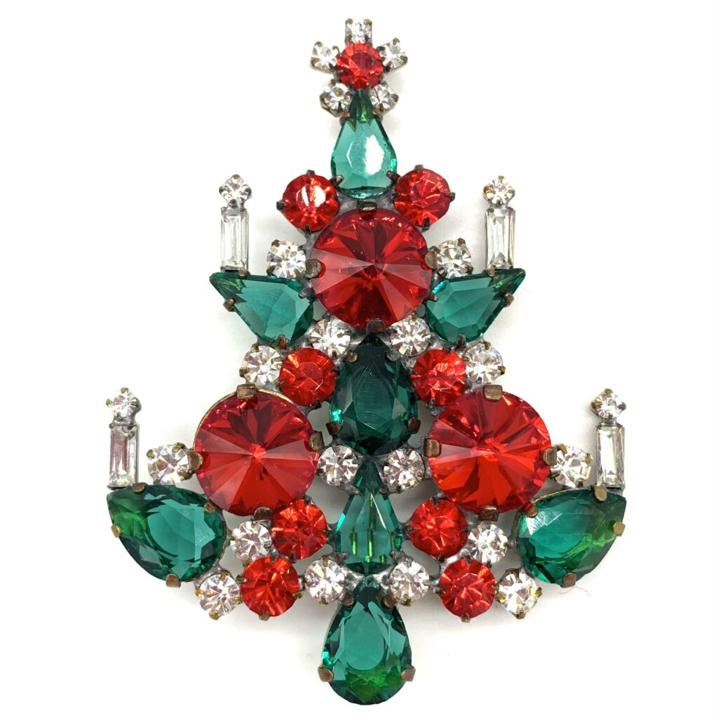 Weihnachtsbaum Brosche - A28