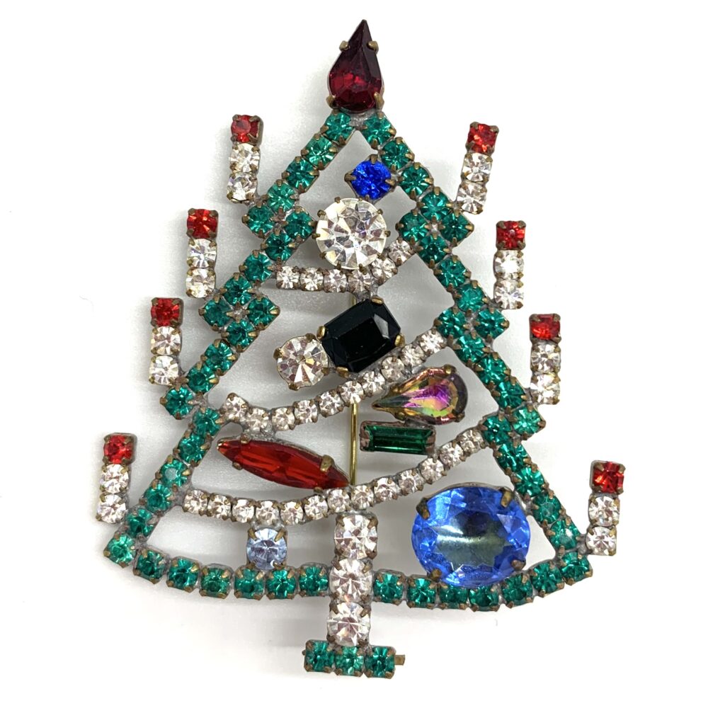 Weihnachtsbaum Brosche - A32