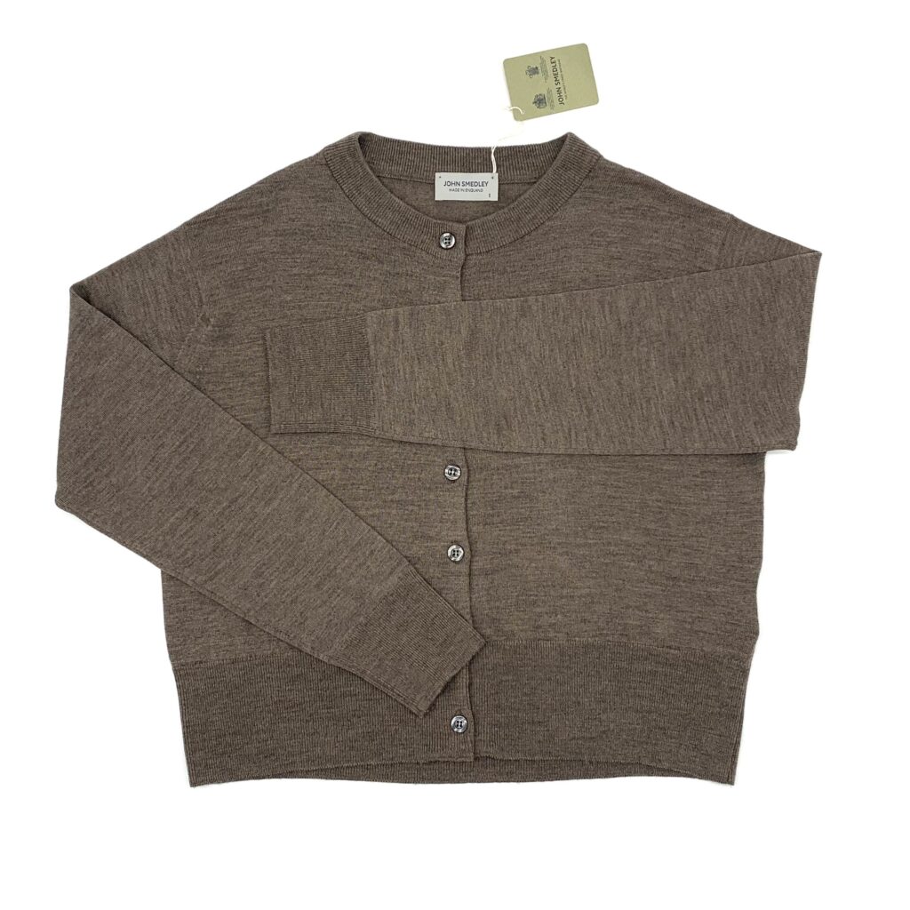 John Smedley - Cardigan DIANA mushroom