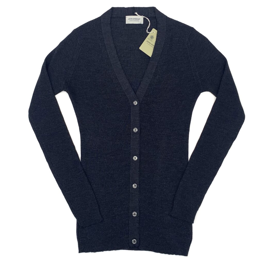 John Smedley - Cardigan TAWNEY hepburn smoke