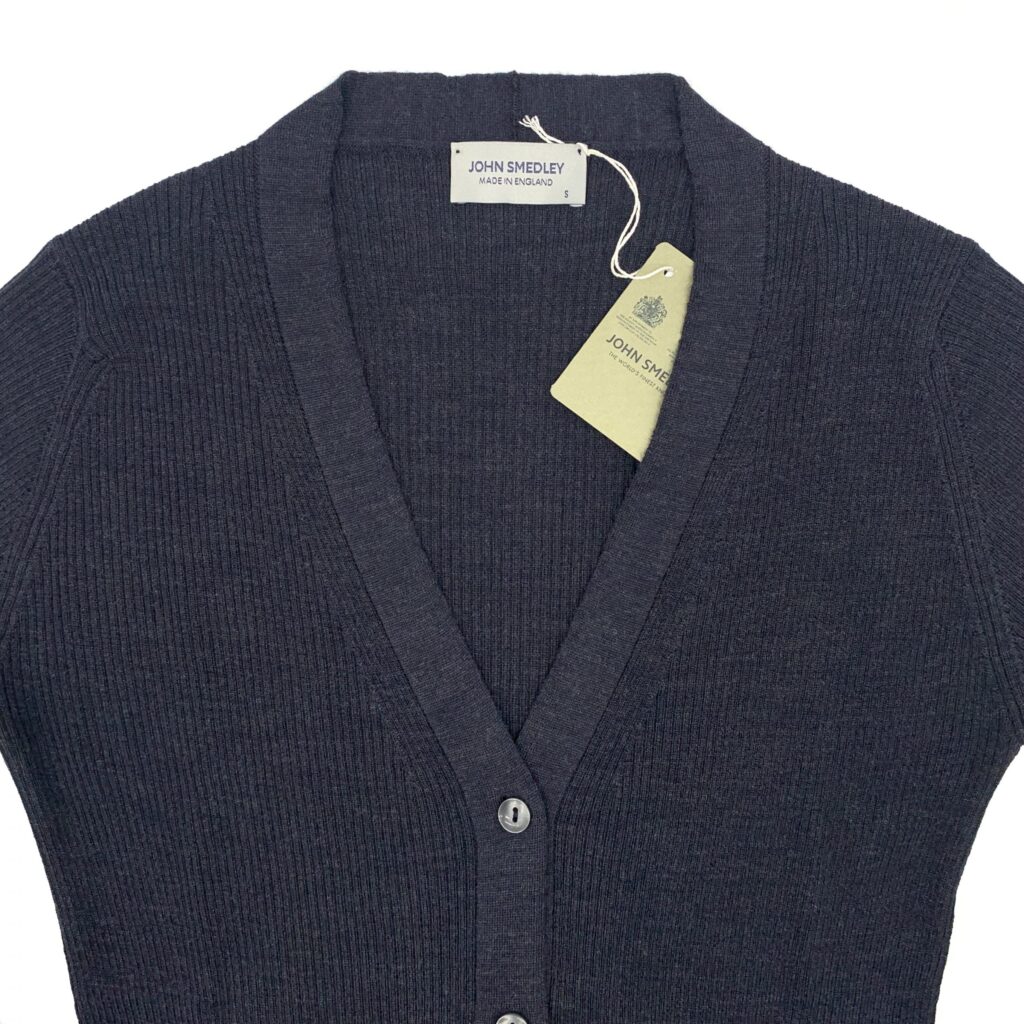 John Smedley - Cardigan TAWNEY hepburn smoke