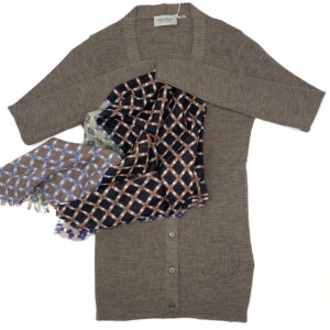 John Smedley - Cardigan TAWNEY mushroom