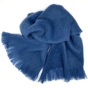 Mantas Ezcaray - Mohair Stola jeansblau