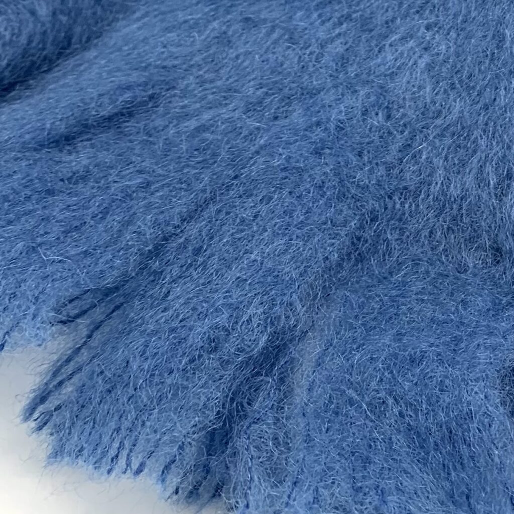 Mantas Ezcaray - Mohair Stola jeansblau