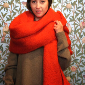 Mantas Ezcaray - Mohair Stola orangerot