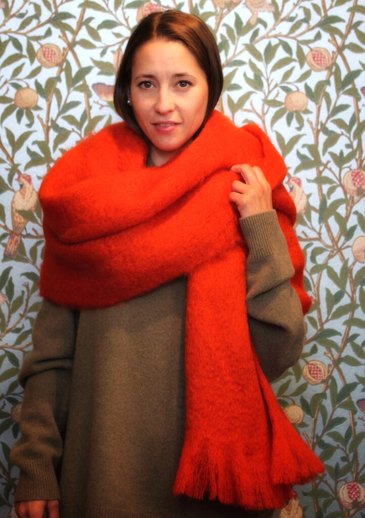 Mantas Ezcaray - Mohair Stola orangerot