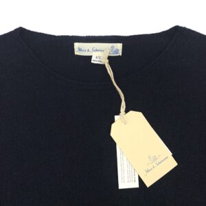 Merz b. Schwanen - Pullover Wolle Seide Kaschmir - dark navy