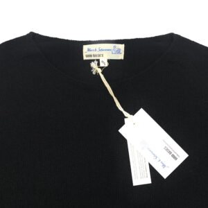 Merz b. Schwanen - Pullover Wolle Seide Kaschmir - deep black