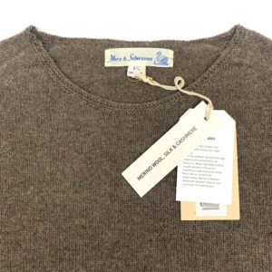 Merz b. Schwanen - Pullover Wolle Seide Kaschmir - grain