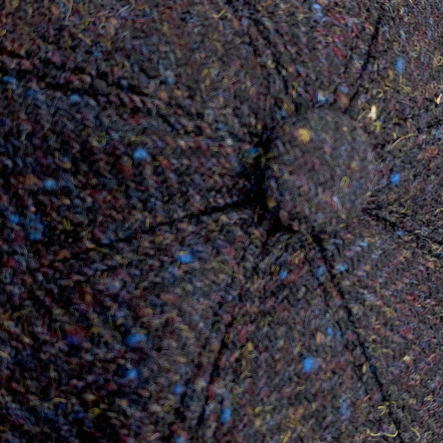 Mühlbauer Newsboy | Donegal Tweed Fischgrät  schwarz bunt | Gr. 56