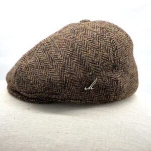 Mühlbauer Newsboy | Harris Tweed Fischgrät braun bunt | Gr. 57