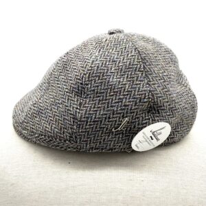 Mühlbauer Newsboy | Harris Tweed Fischgrät grau blau beige | Gr. 57