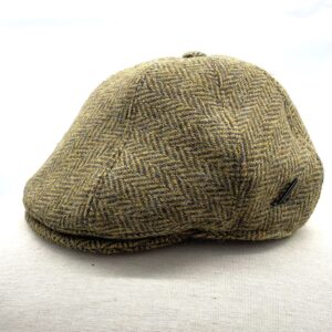 Mütze Harris Tweed grau gold Gr.58 - Mühlbauer