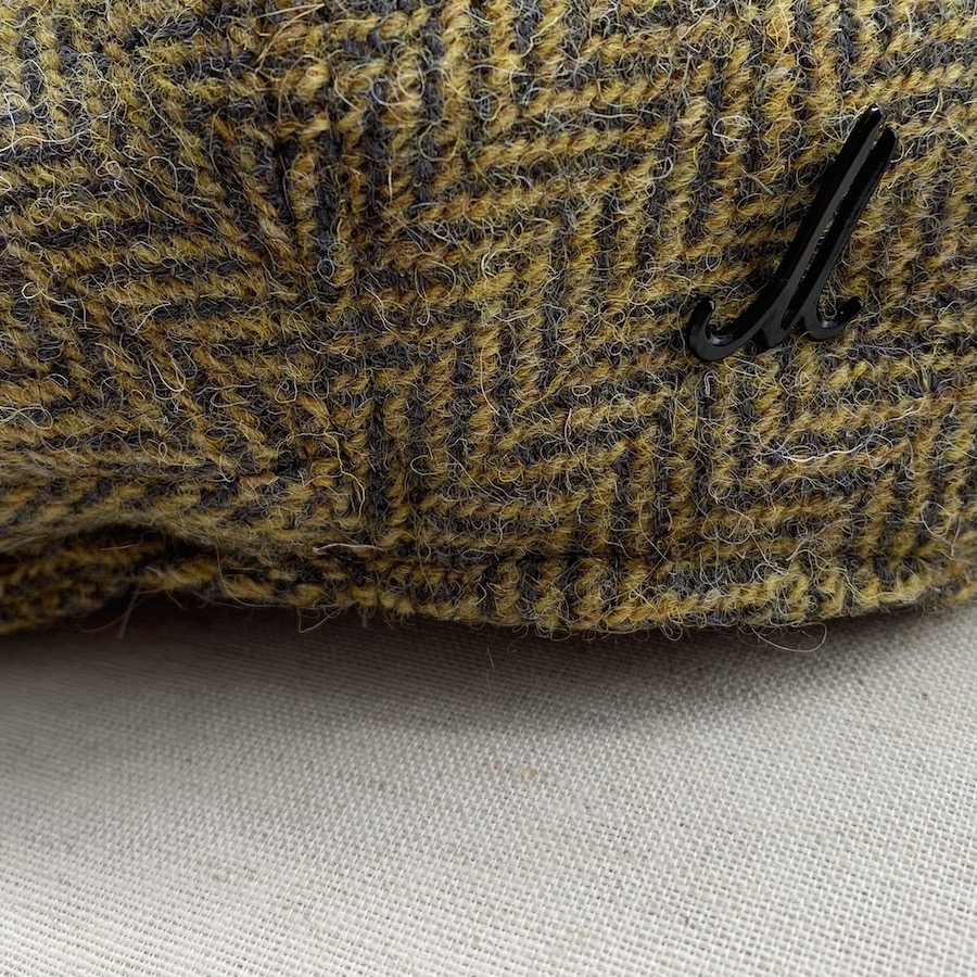 Mütze Harris Tweed grau gold Gr.58 - Mühlbauer