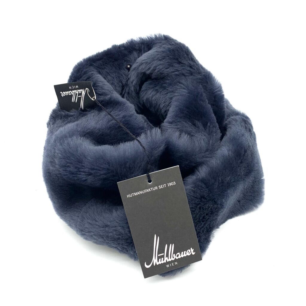 Mühlbauer - Mütze Lammfell Nina - blaugrau