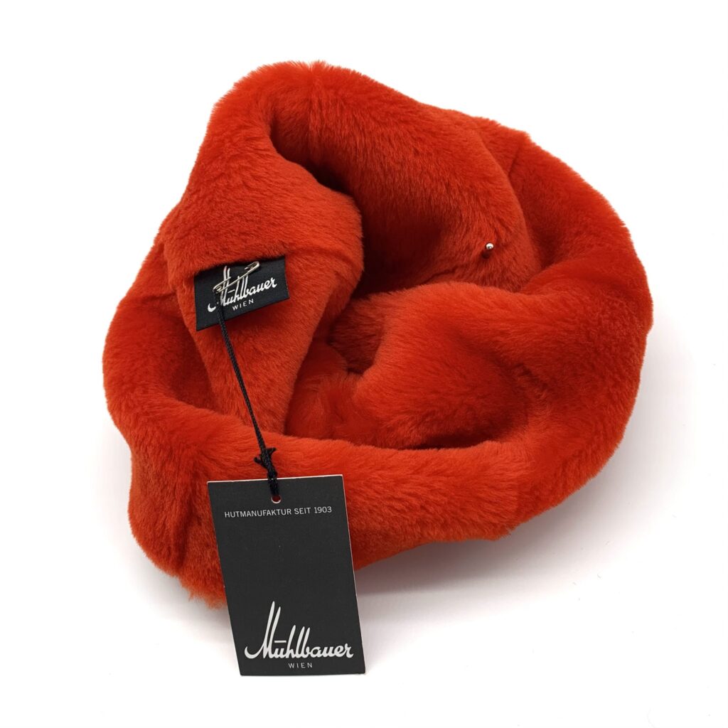 Mühlbauer - Mütze Lammfell Nina - orange