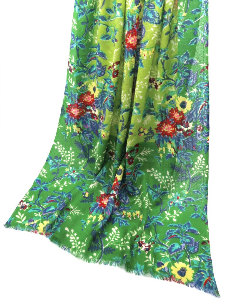 Épice Paris - Tuch Wolle - Fleur grün