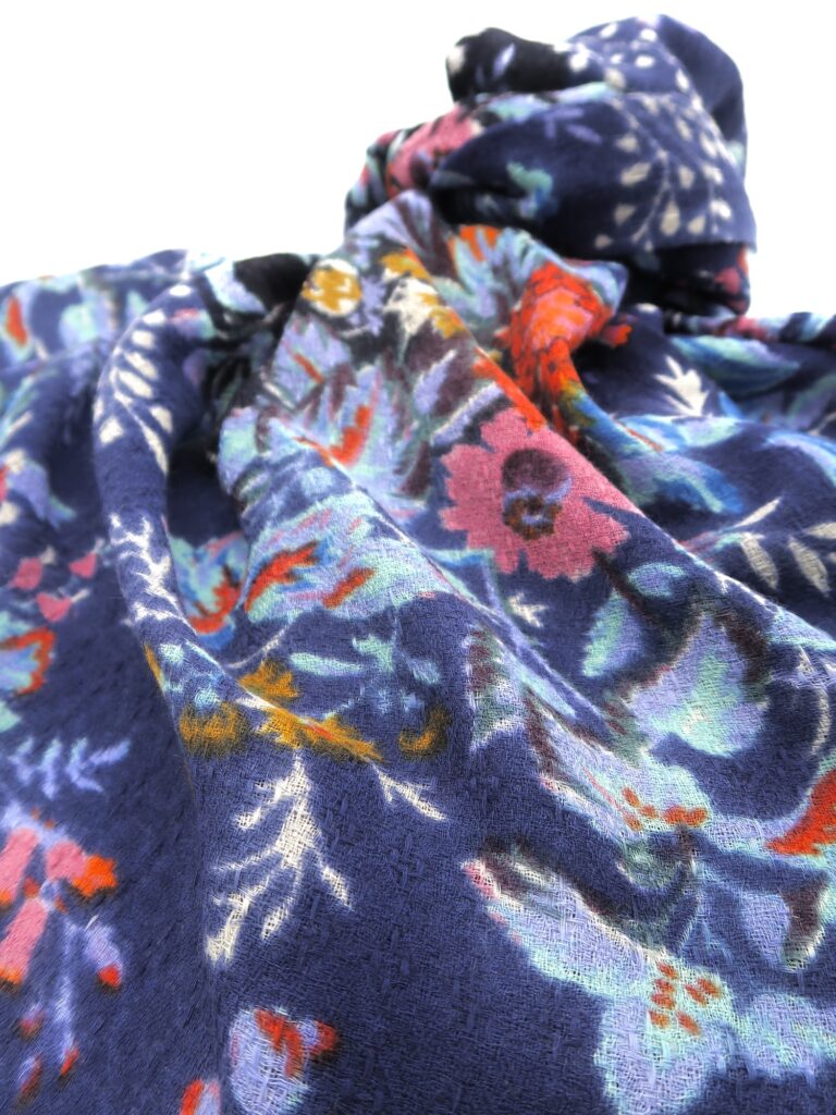 Épice Paris - Tuch Wolle - Fleur indigo