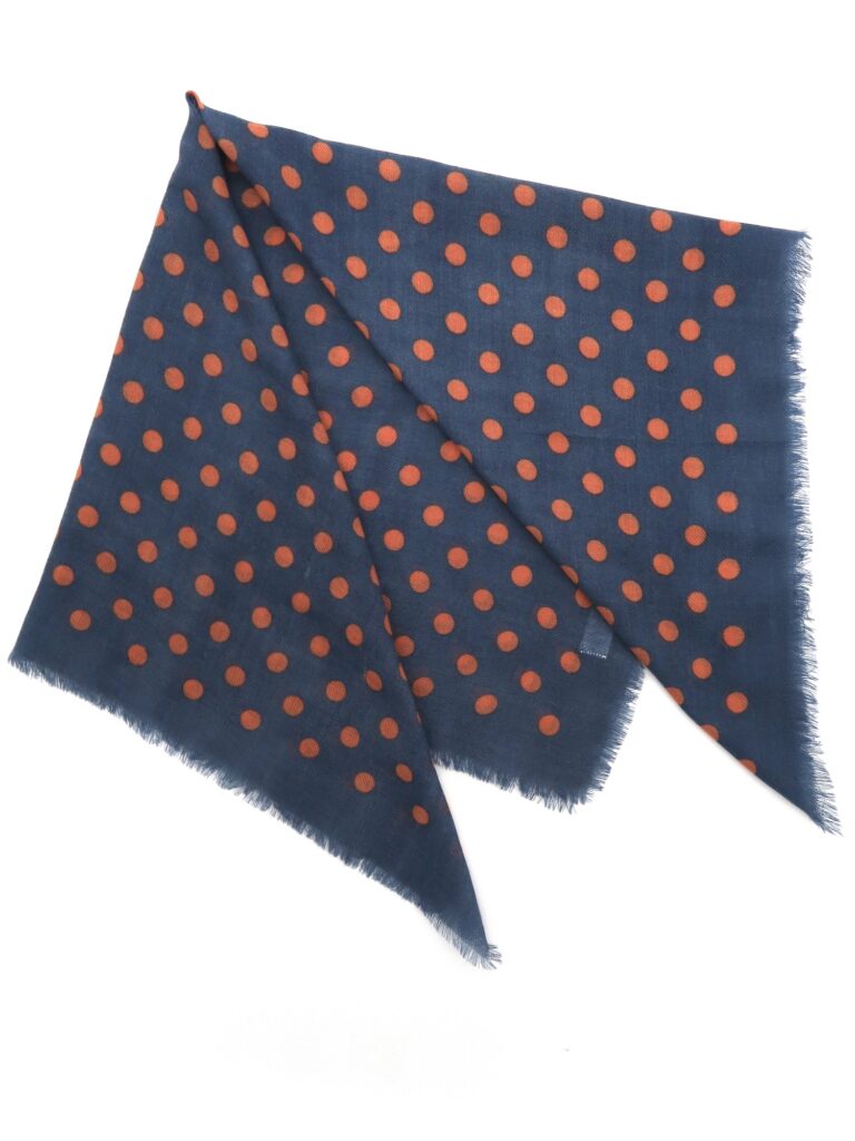 Épice Paris - Wolltuch Punkte - graublau