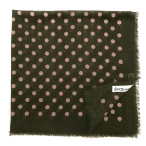 Épice Paris - Wolltuch Punkte - oliv