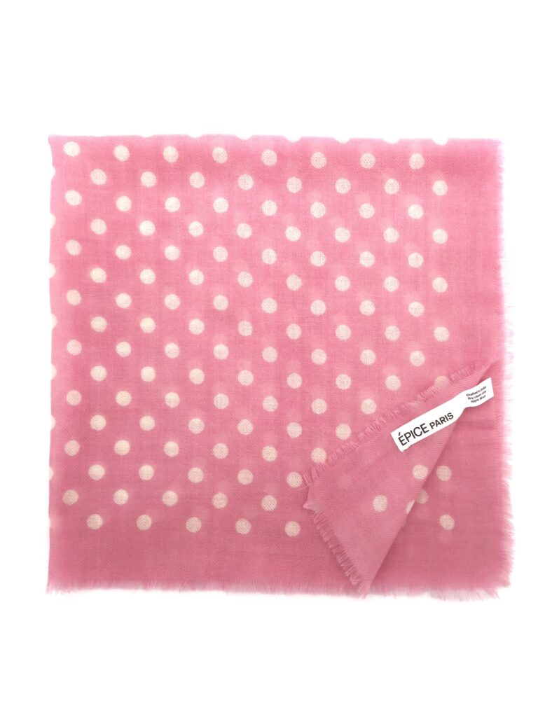 Épice Paris - Wolltuch Punkte - rosa