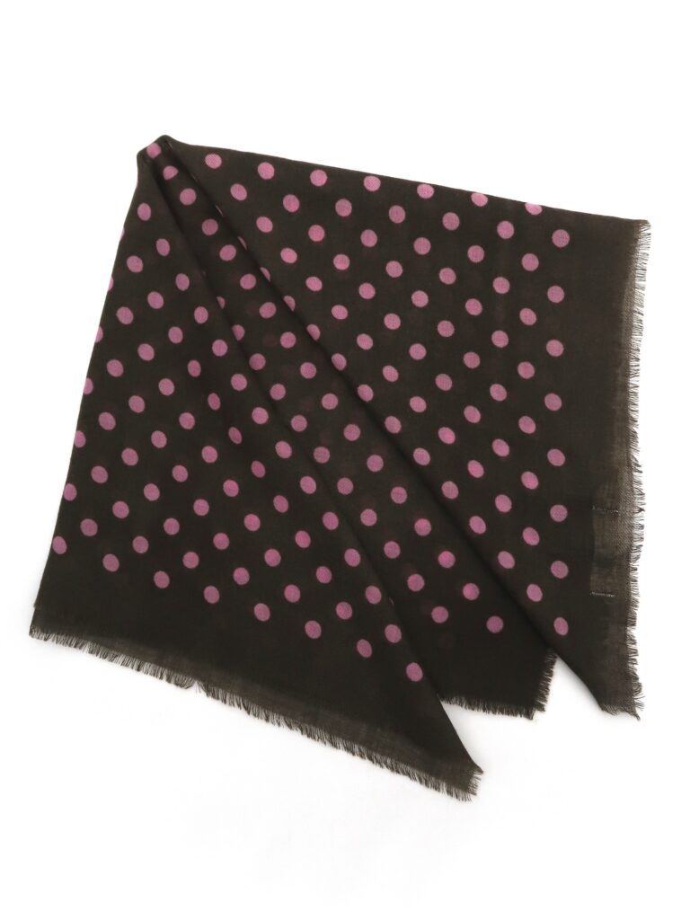 Épice Paris - Wolltuch Punkte - schokobraun