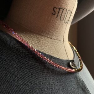 Saxony ducks - Gablonzer Kette | gold - pink