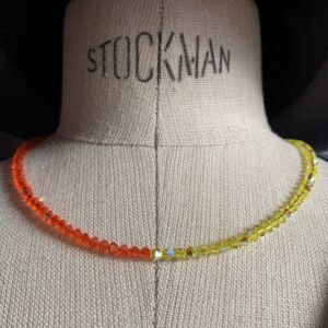Saxony ducks - Gablonzer Kette | lemon - orange