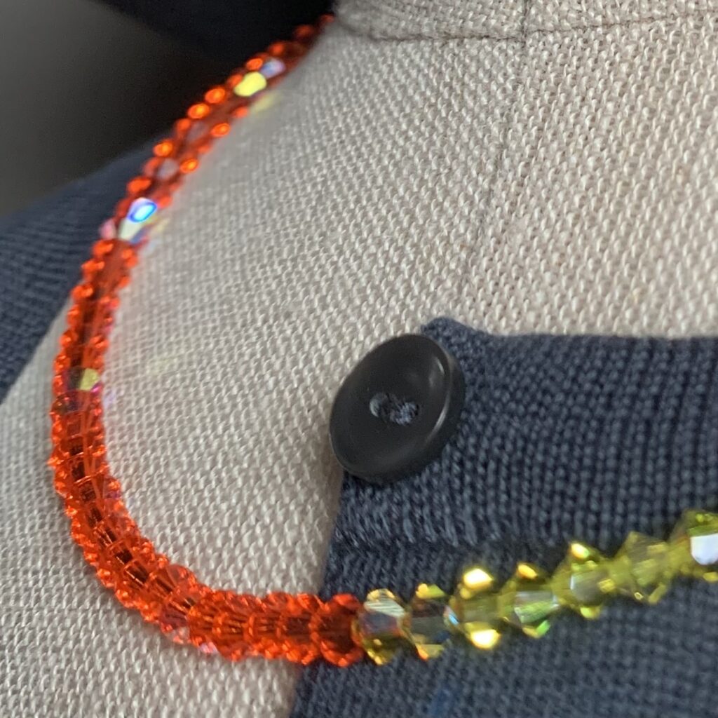 Saxony ducks - Gablonzer Kette | lemon - orange