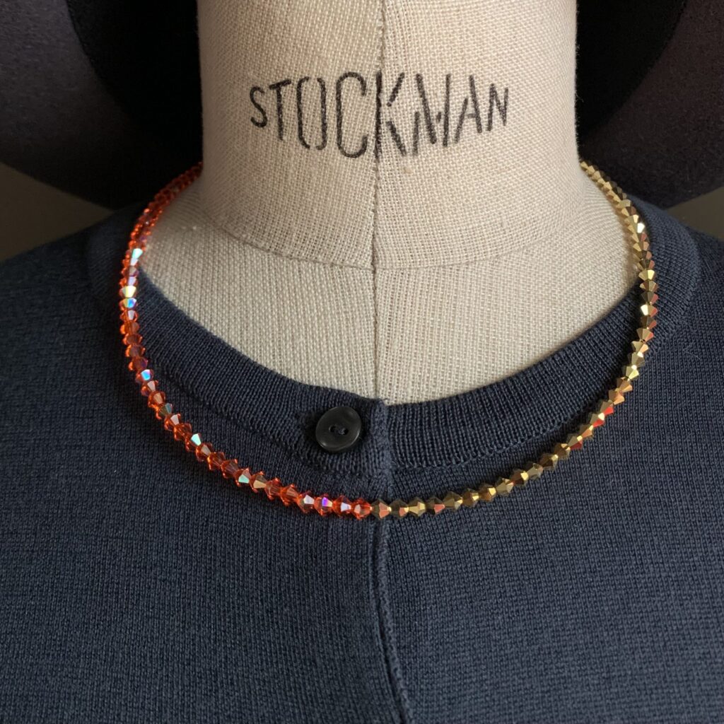 Saxony ducks - Gablonzer Kette | orange - gold