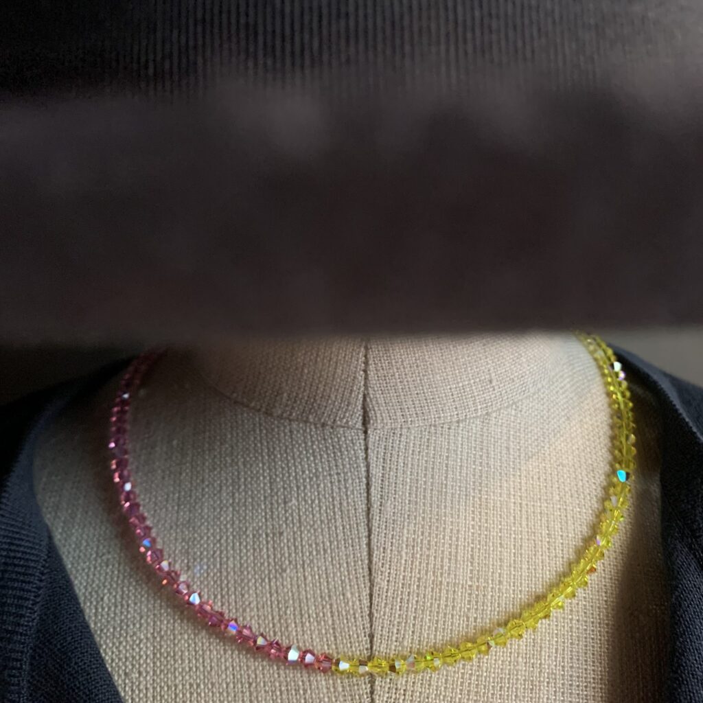 Saxony ducks - Gablonzer Kette | pink - lemon