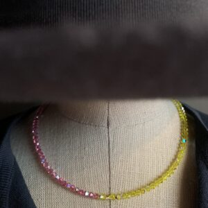 Saxony ducks - Gablonzer Kette | pink - lemon