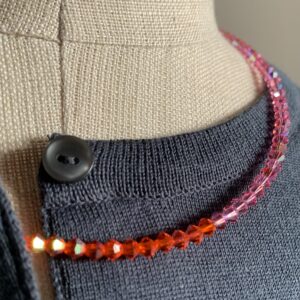 Saxony ducks - Gablonzer Kette | pink - orange