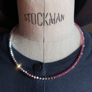 Saxony ducks - Gablonzer Kette | pink - silber