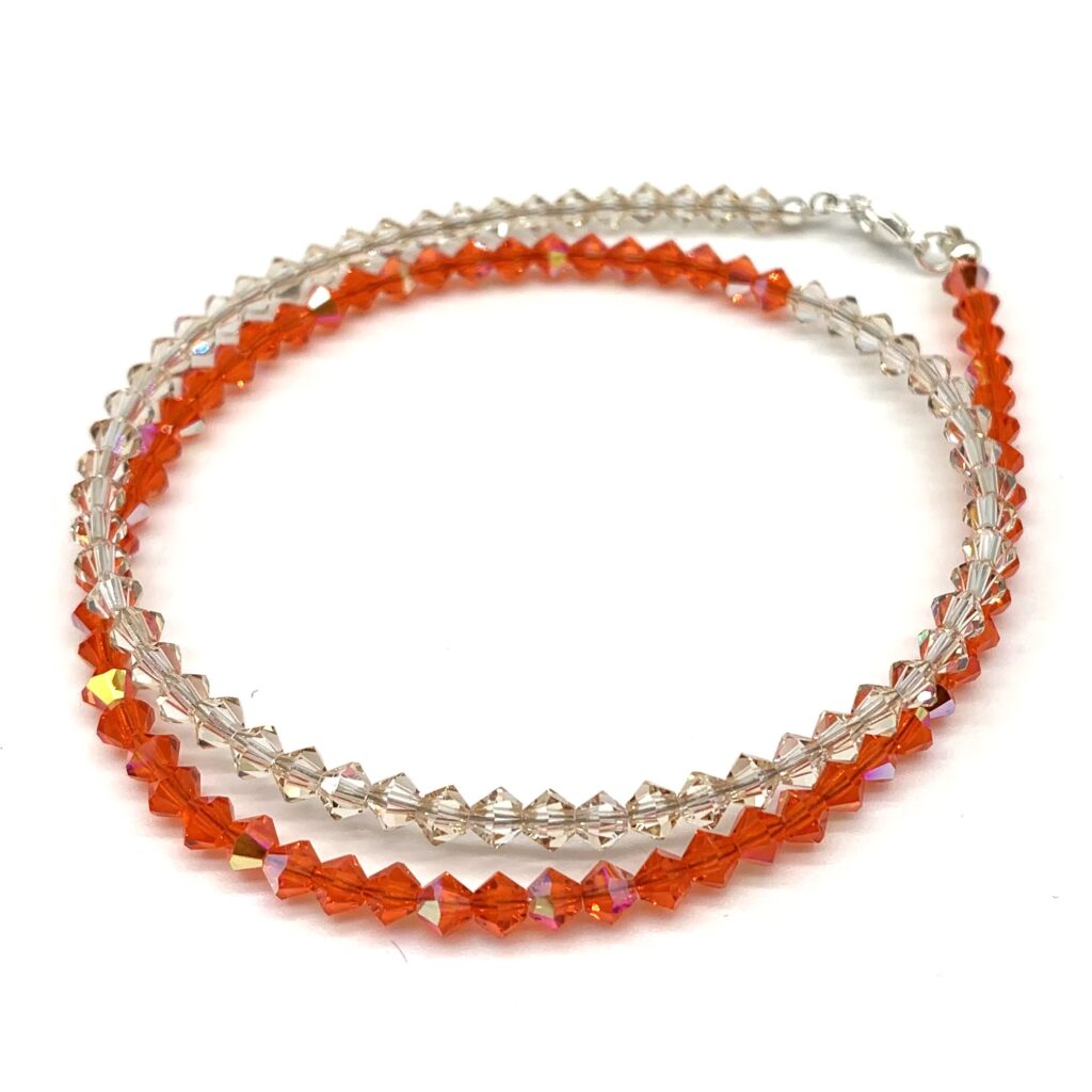Saxony ducks - Gablonzer Kette | puder - orange