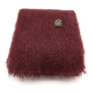 Mantas Ezcaray - Schal Mohair - bordeaux
