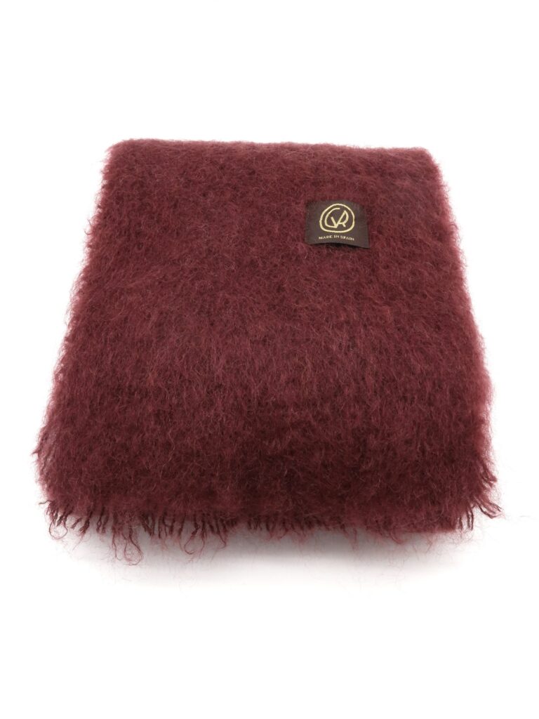 Mantas Ezcaray - Schal Mohair - bordeaux