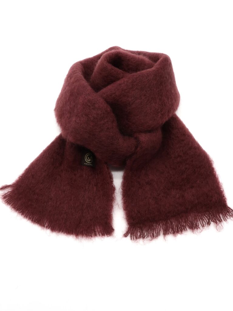 Mantas Ezcaray - Schal Mohair - bordeaux